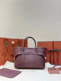 Loro Piana Burgundy Leather Tote