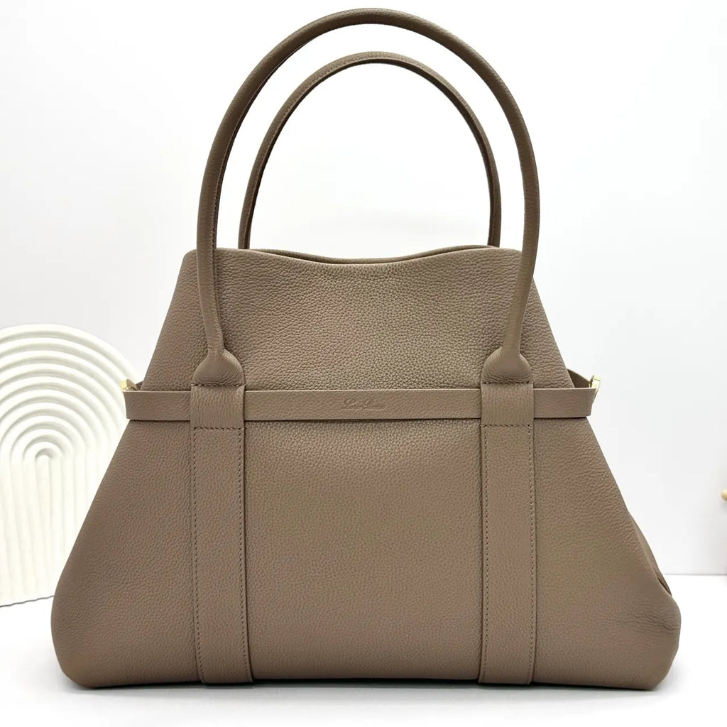 Loro Piana Mushroom Leather Tote - Hình 5