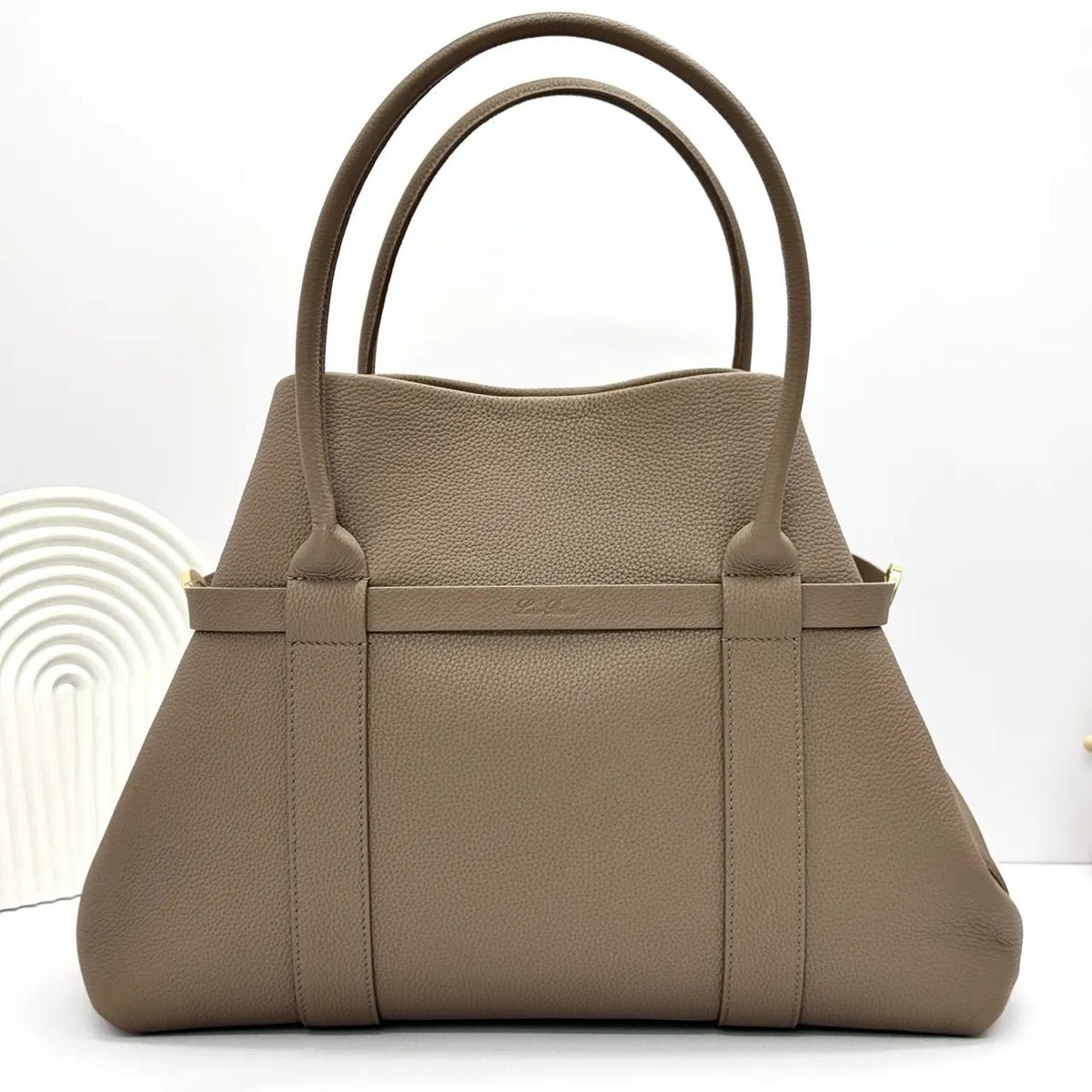 Loro Piana Mushroom Leather Tote - Hình 5