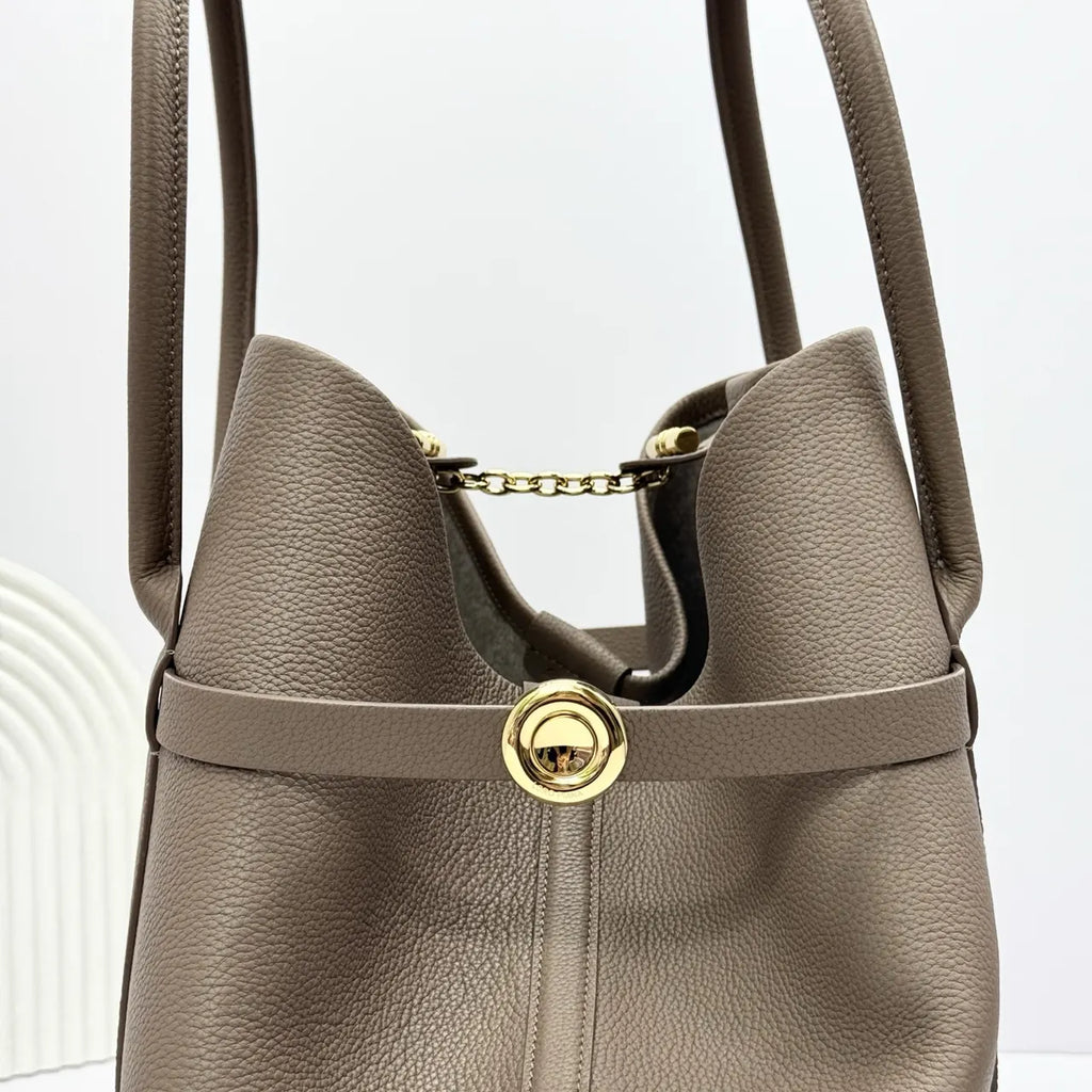 Loro Piana Mushroom Leather Tote - Hình 6