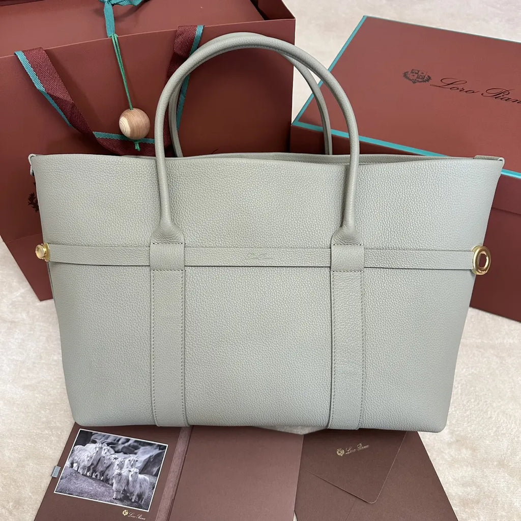 Loro Piana Dove Gray Tote