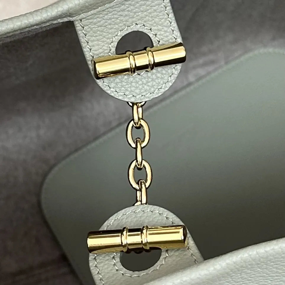 Loro Piana Dove Gray Tote - Hình 8