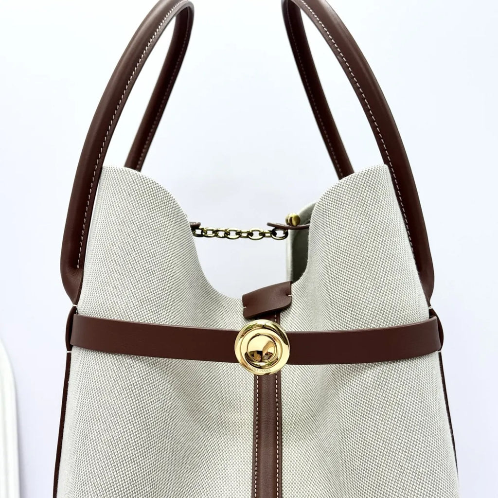 Loro Piana Linen Tote - Hình 8