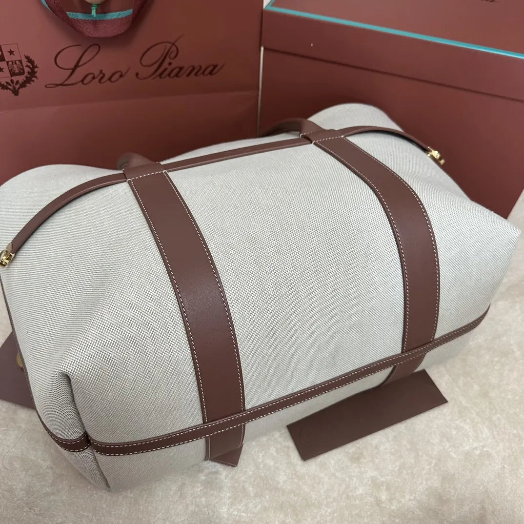 Loro Piana Cream Linen Bale - Hình 4