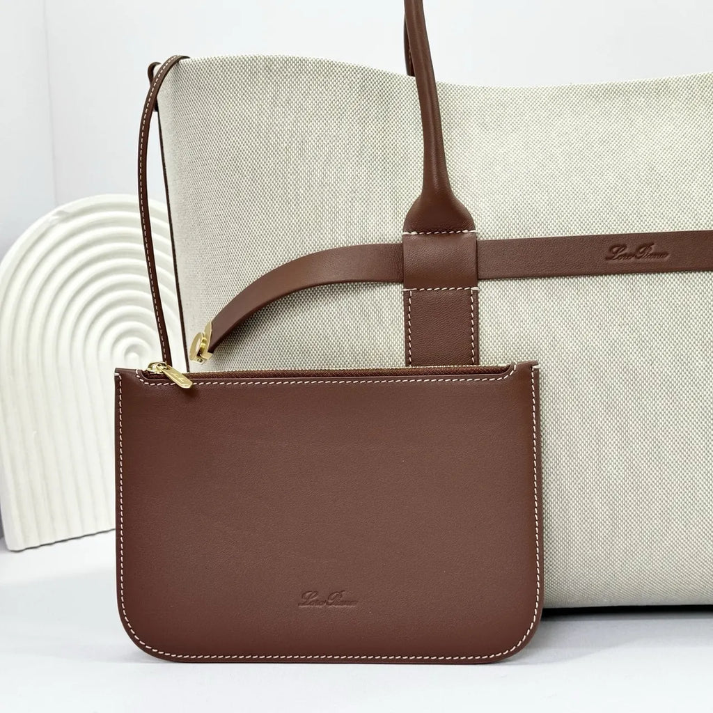 Loro Piana Linen Tote - Hình 5
