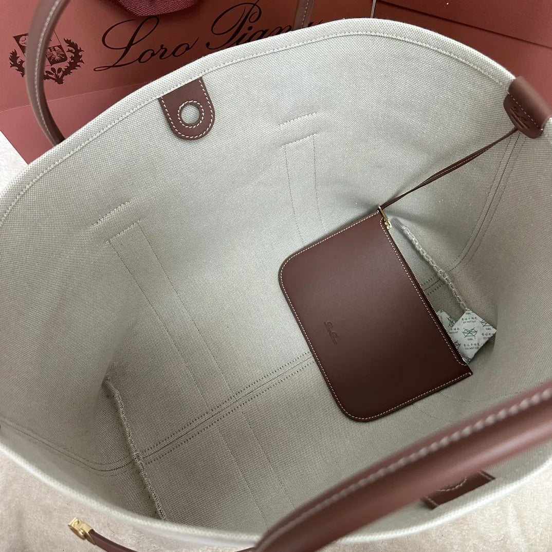 Loro Piana Cream Linen Bale - Hình 9