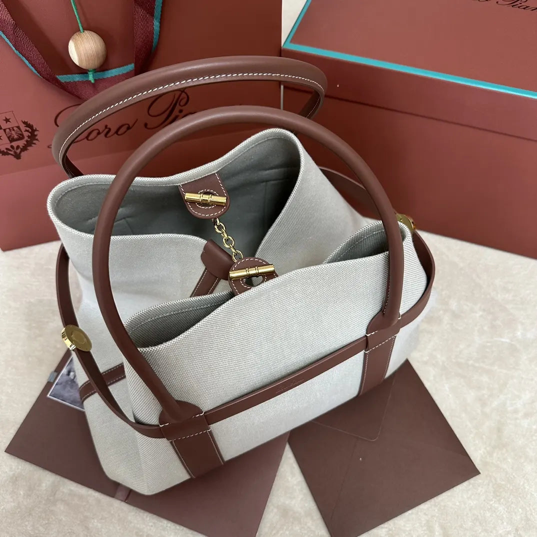 Loro Piana Cream Linen Bale - Hình 2