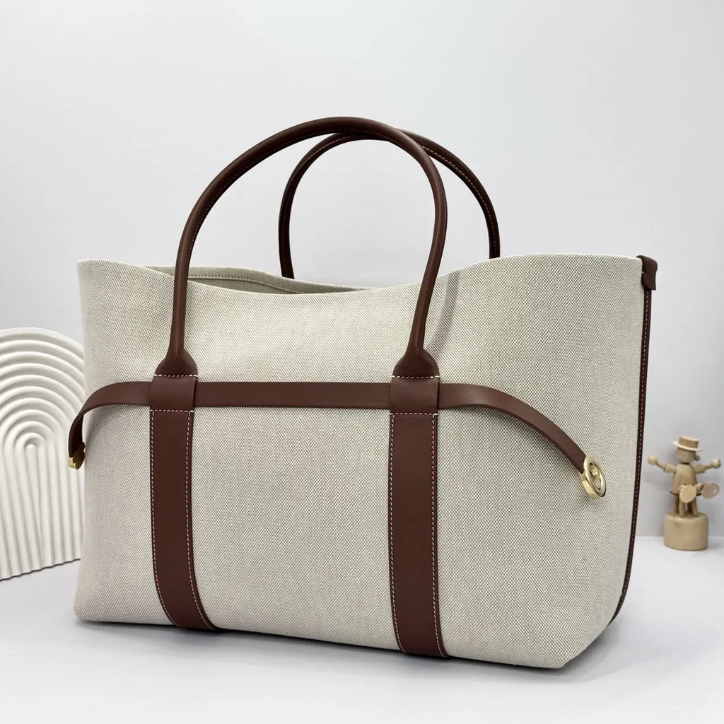 Loro Piana Linen Tote - Hình 2