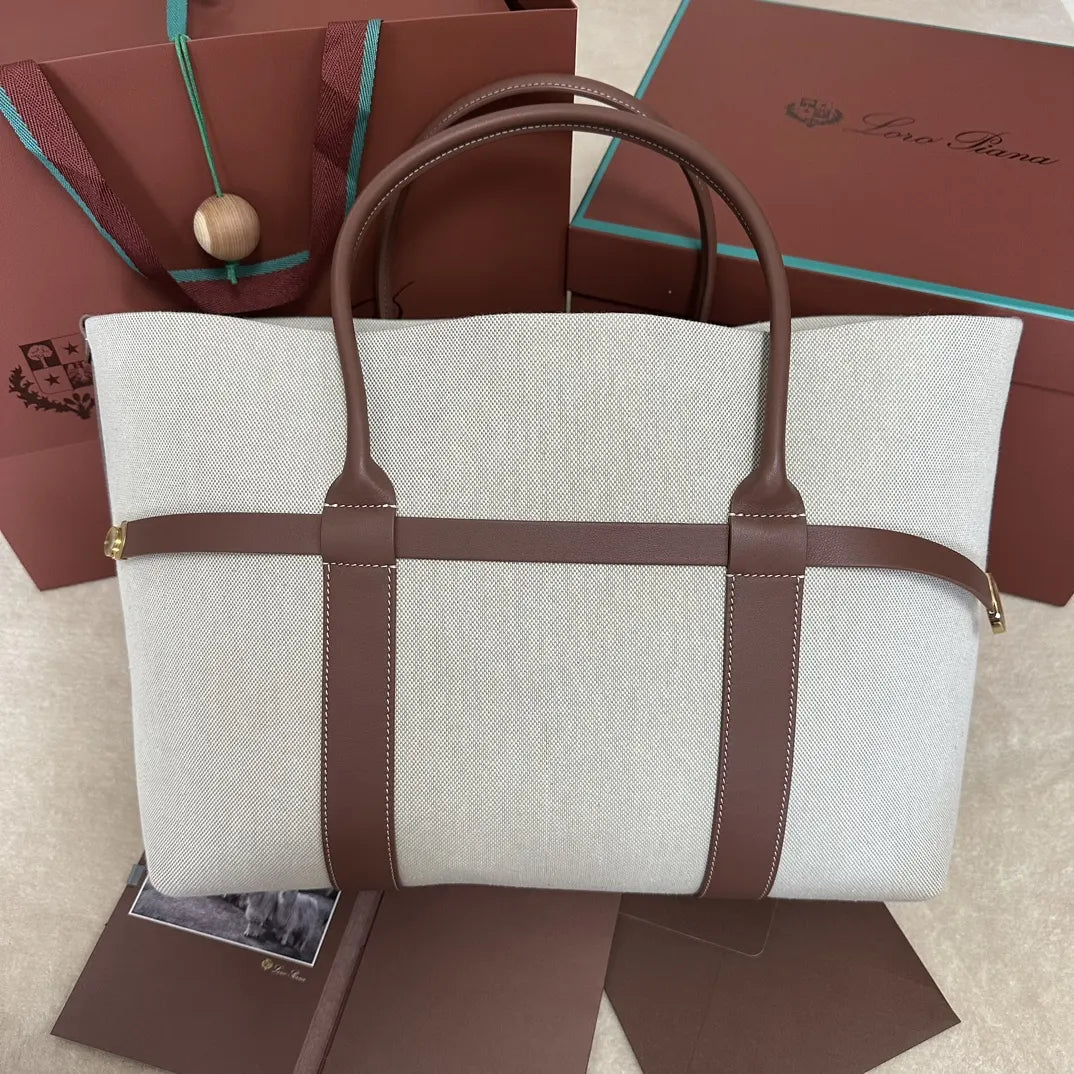 Loro Piana Cream Linen Bale - Hình 3