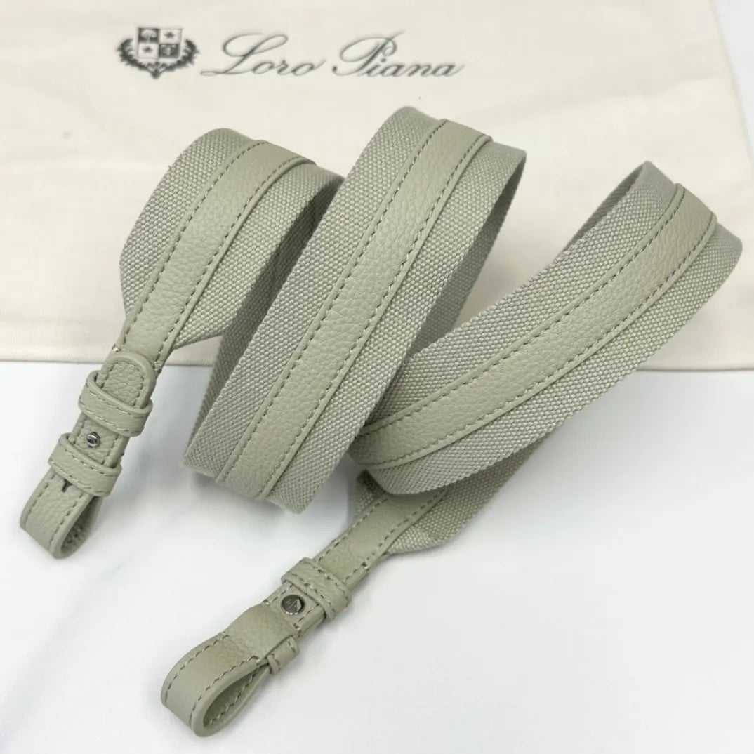 Loro Piana Pistachio Leather Bucket - Hình 8