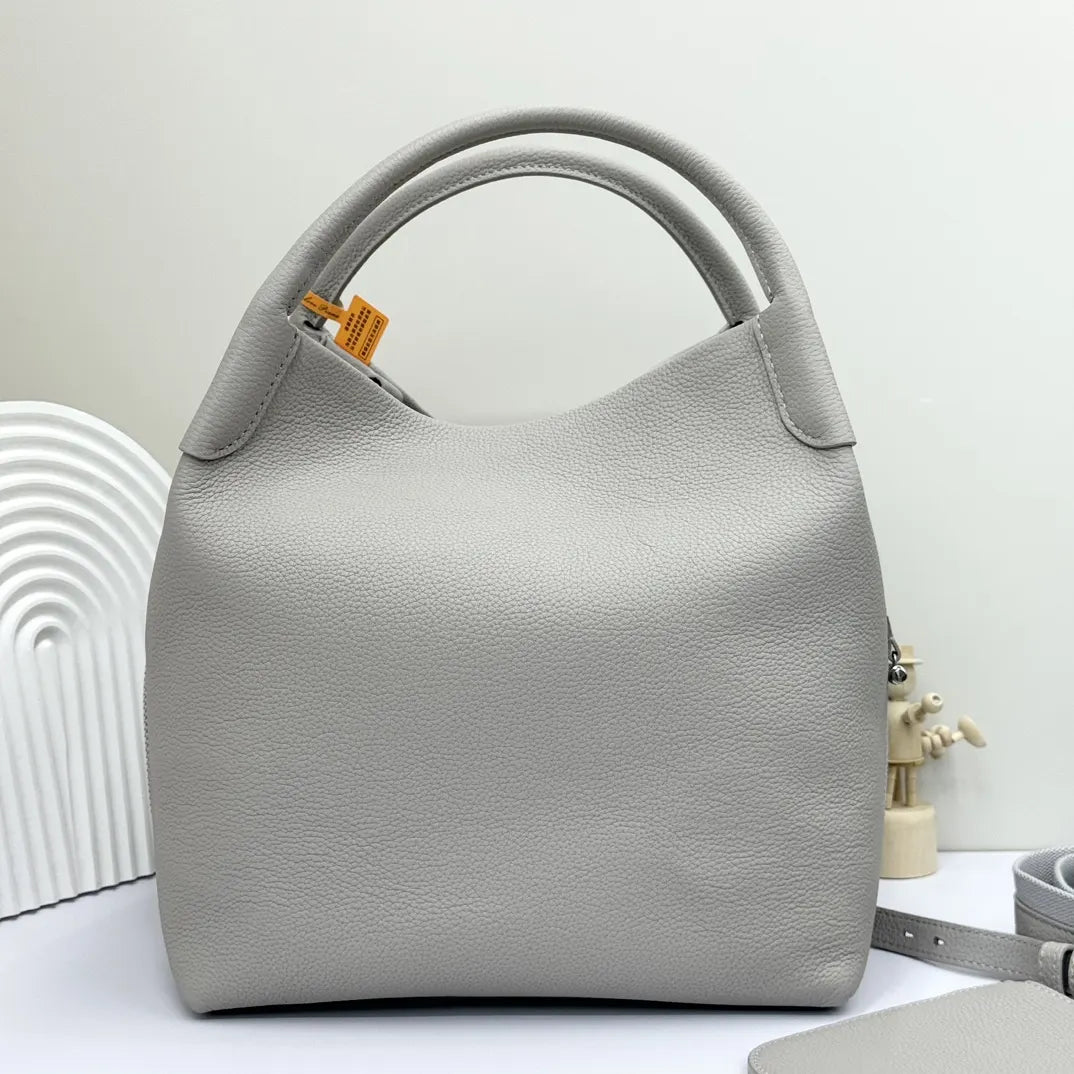 Loro Piana Dove Grey Hobo - Hình 3