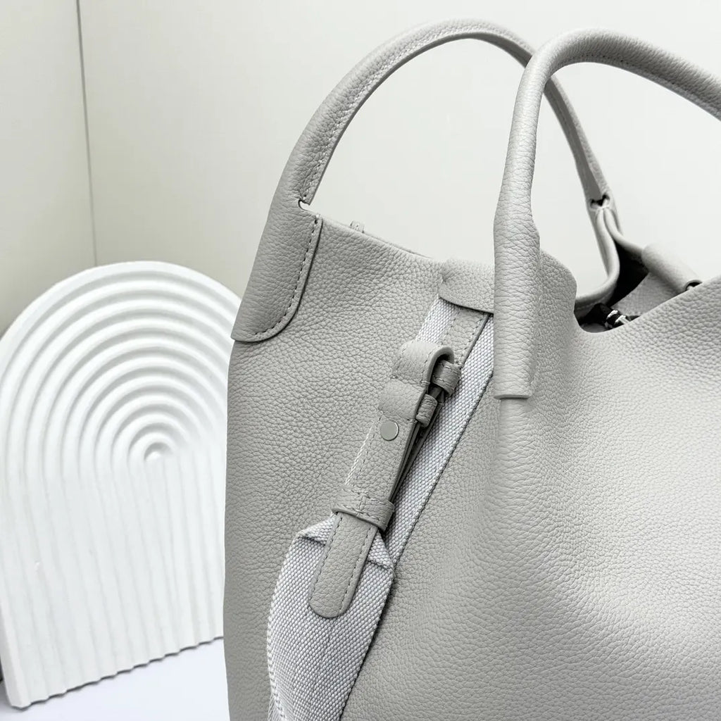 Loro Piana Dove Grey Hobo - Hình 7