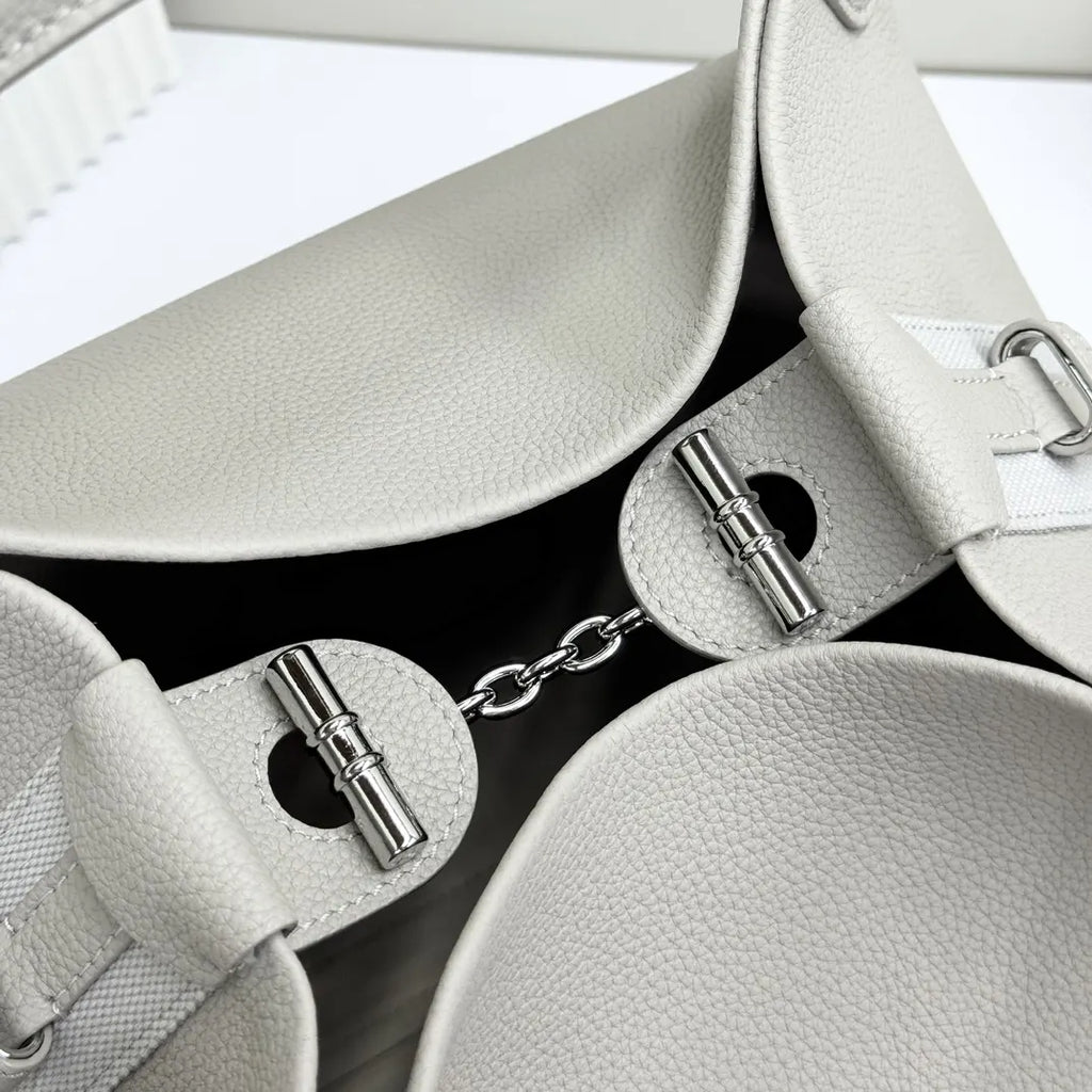 Loro Piana Dove Grey Hobo - Hình 8