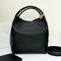 Loro Piana Noir Leather Bucket