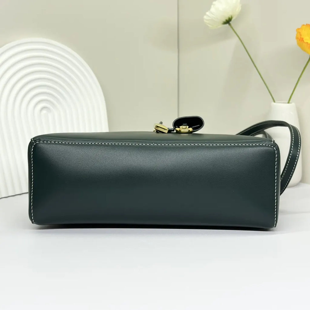 Loro Piana Forest Green Vanity Bag - Hình 4