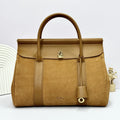 Loro Piana Caramel Suede Bag