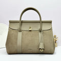 Loro Piana Taupe Leather Handbag