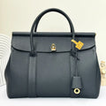 Loro Piana Navy Boston Bag
