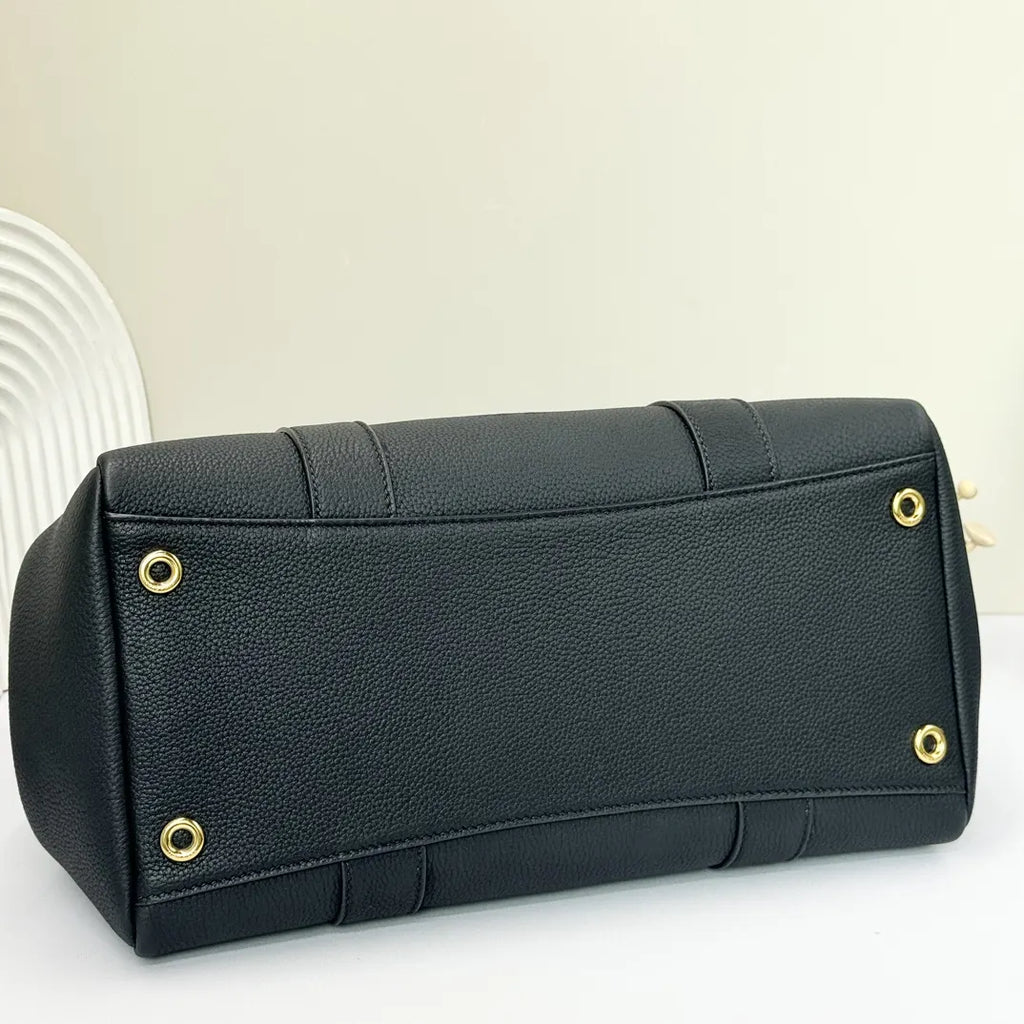 Loro Piana Navy Boston Bag - Hình 3