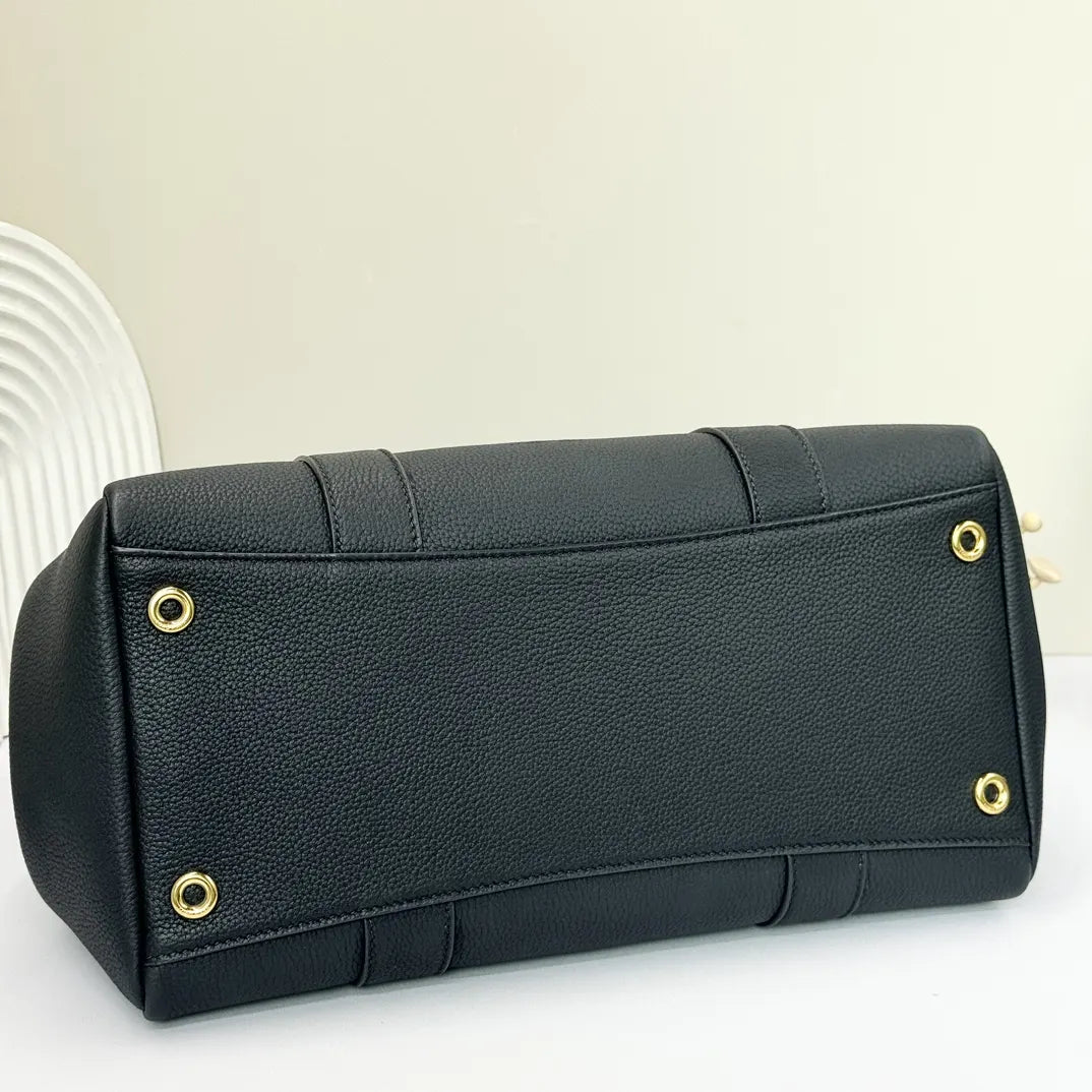 Loro Piana Navy Boston Bag - Hình 3
