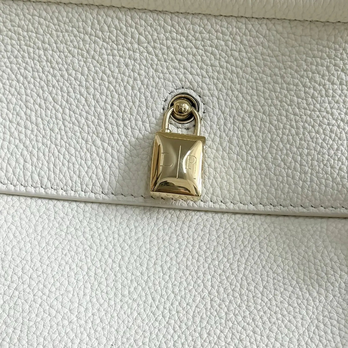 Loro Piana Cream Galea Bag - Hình 6