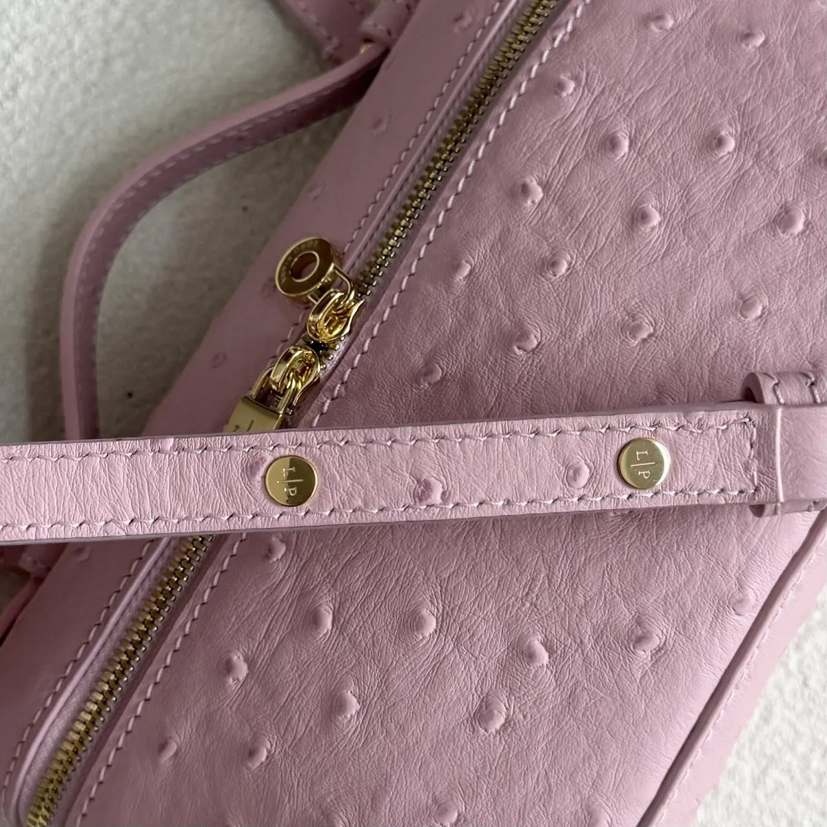 Loro Piana Pink Ostrich Vanity - Hình 7