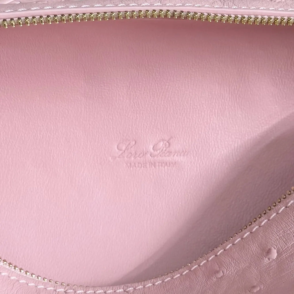 Loro Piana Pink Ostrich Vanity - Hình 9