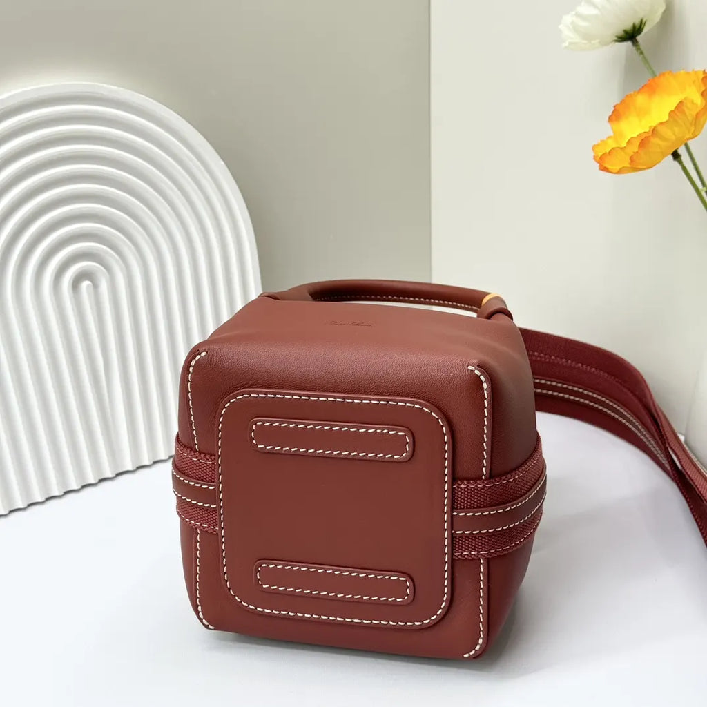 Loro Piana Sienna Brown Bucket Bag - Hình 3