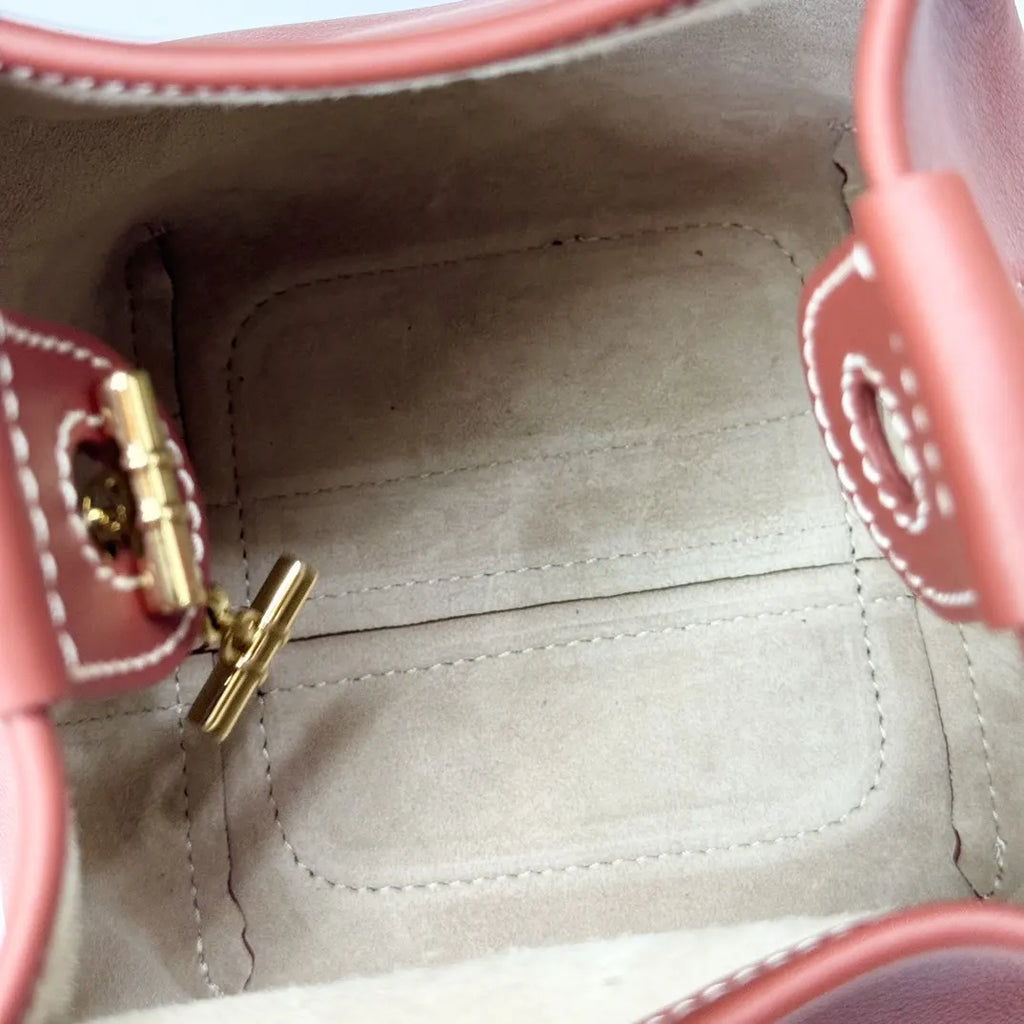 Loro Piana Sienna Brown Bucket Bag - Hình 8