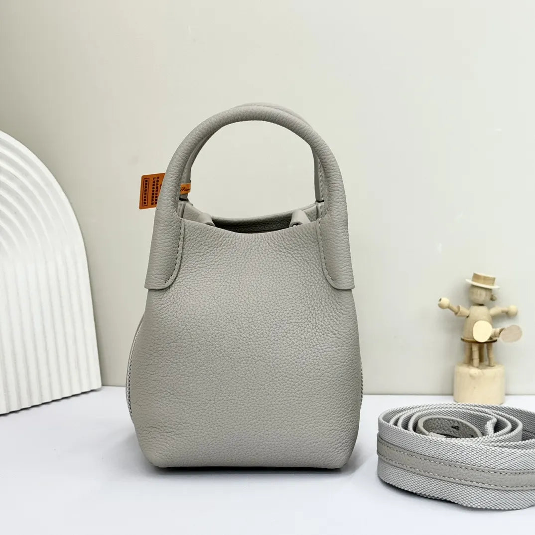 Loro Piana Dove Grey Bucket - Hình 3
