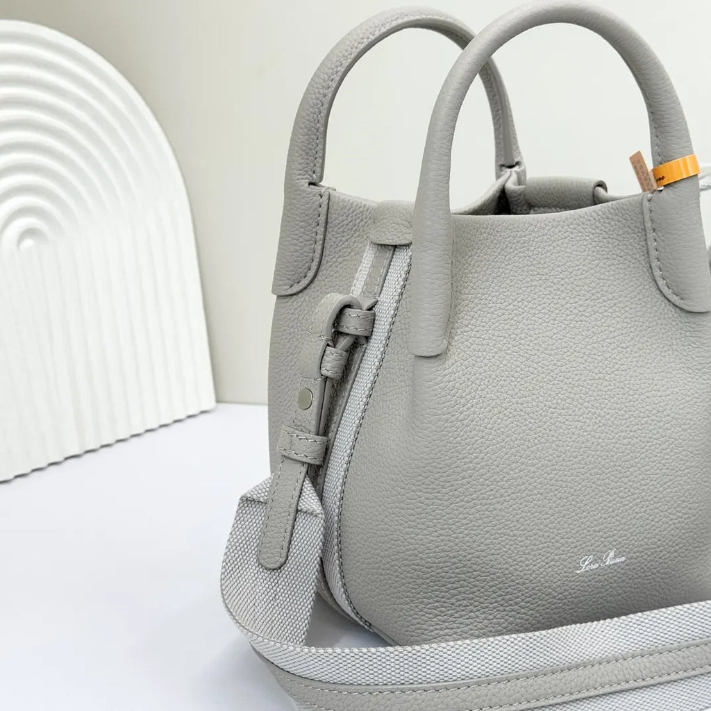Loro Piana Dove Grey Bucket - Hình 5