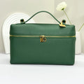 Loro Piana Green Leather Top Handle