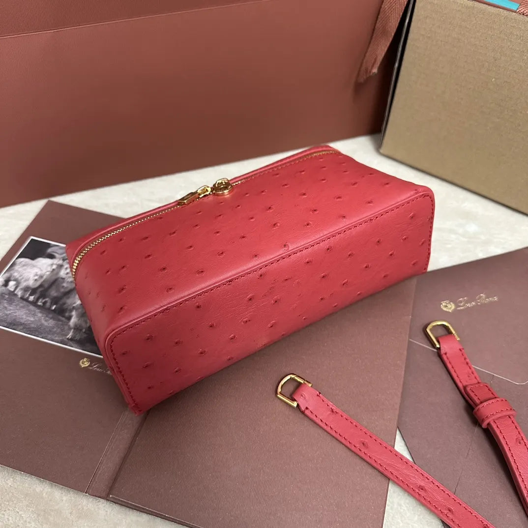 Loro Piana Coral Ostrich Vanity - Hình 5