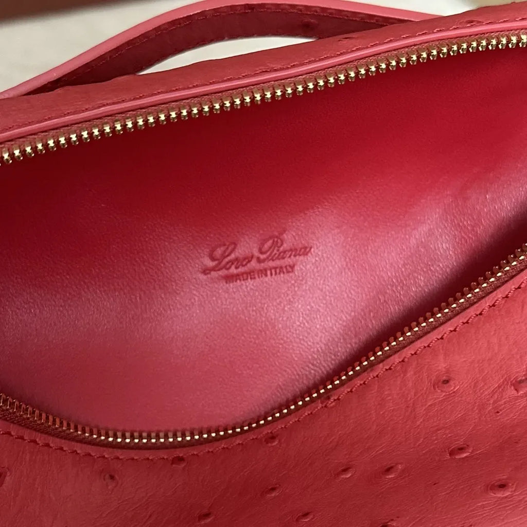 Loro Piana Coral Ostrich Vanity - Hình 9