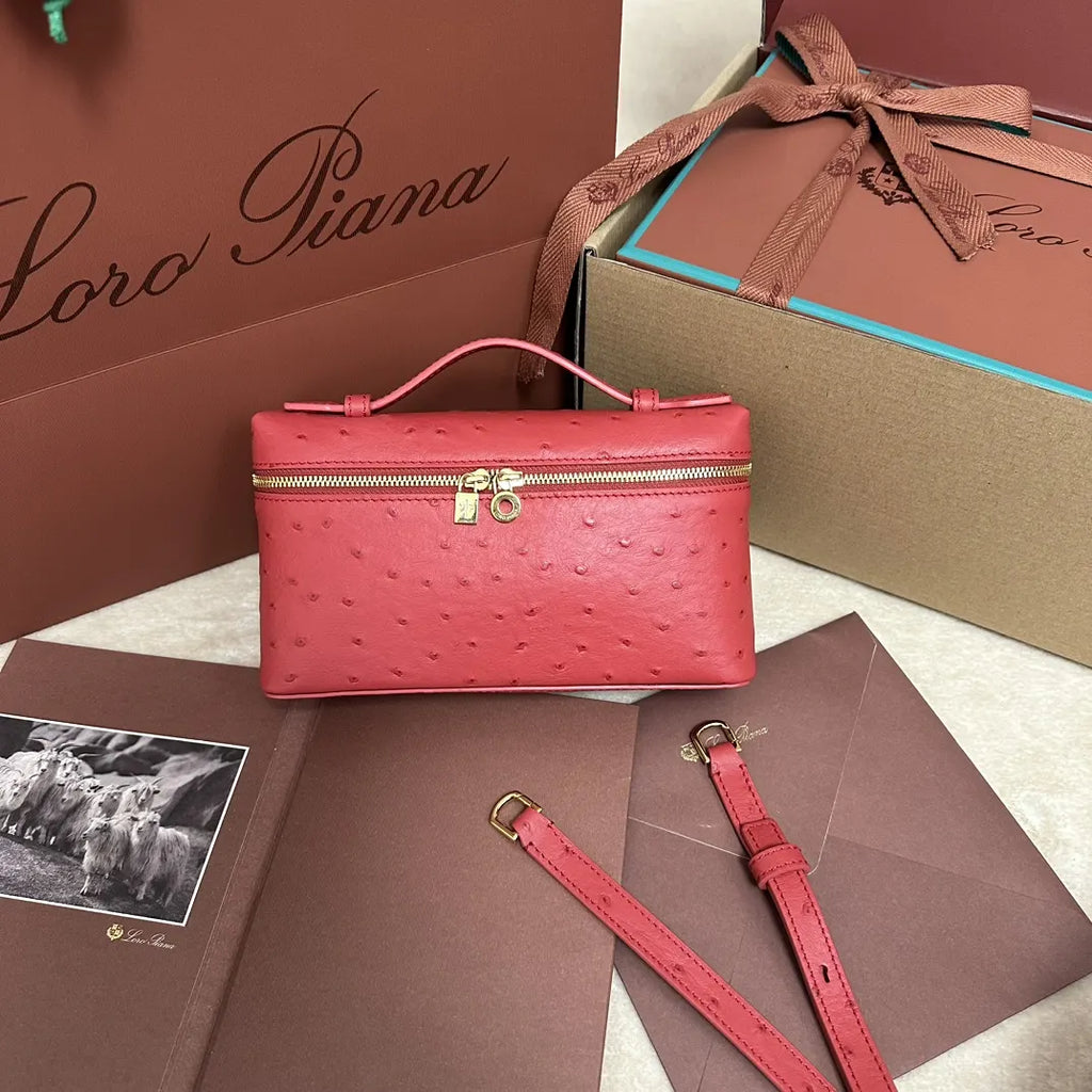 Loro Piana Coral Ostrich Vanity