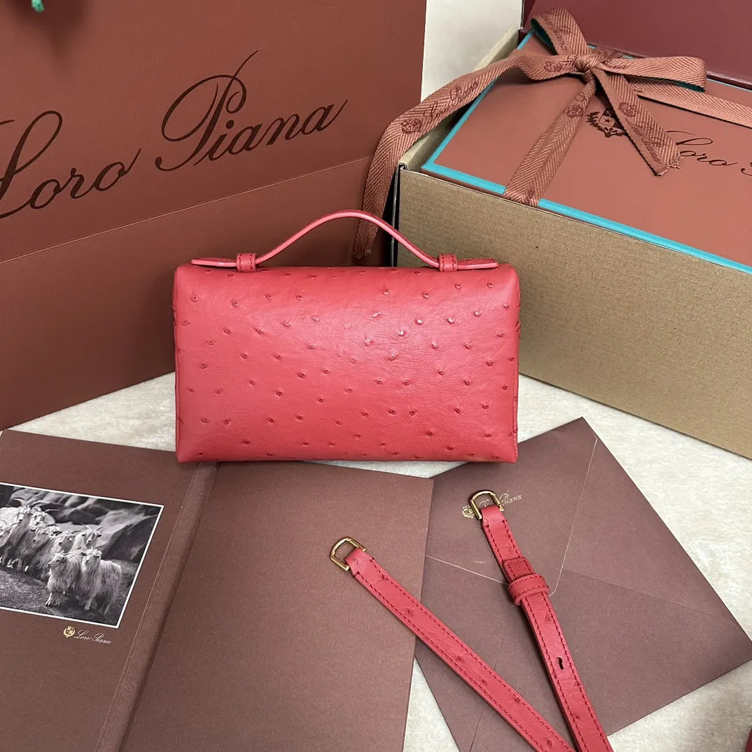 Loro Piana Coral Ostrich Vanity - Hình 2