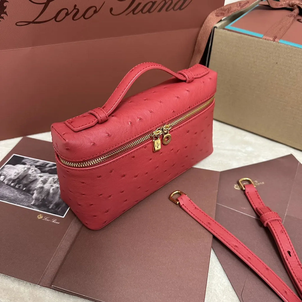 Loro Piana Coral Ostrich Vanity - Hình 3