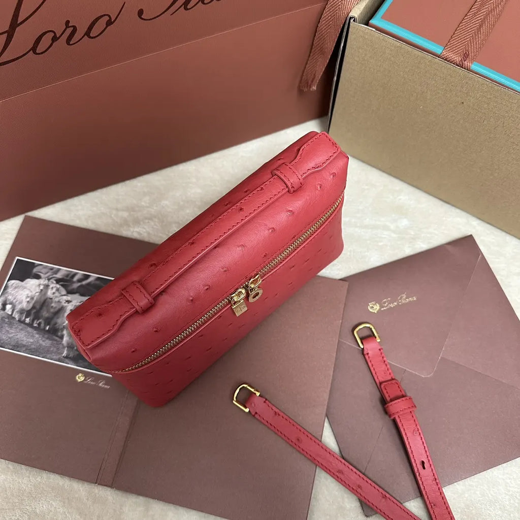 Loro Piana Coral Ostrich Vanity - Hình 4