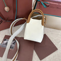Loro Piana White Leather Bucket Bag