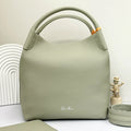Loro Piana Seafoam Green Leather Bag