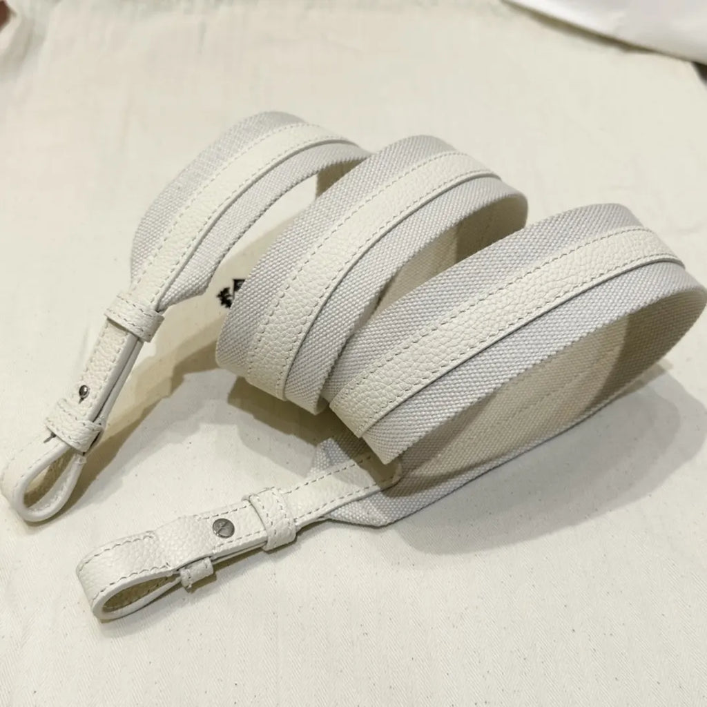 Loro Piana Cream Leather Bucket - Hình 8