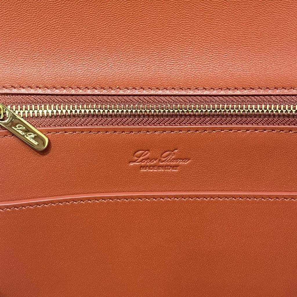 Loro Piana Navy Saddle Bag - Hình 8