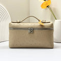 Loro Piana Beige Ostrich Vanity Case