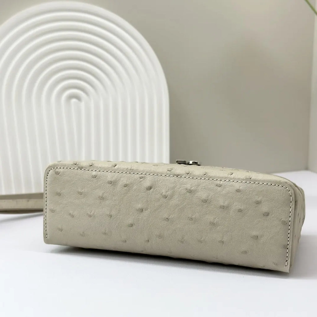 Loro Piana Ostrich Vanity Case - Hình 4