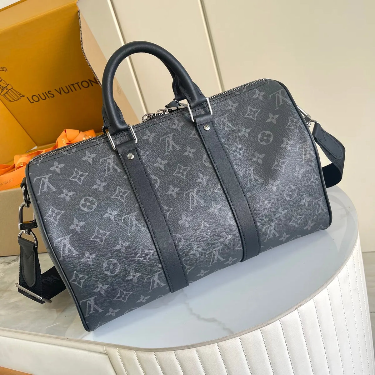 LV Shadow Monogram Keepall