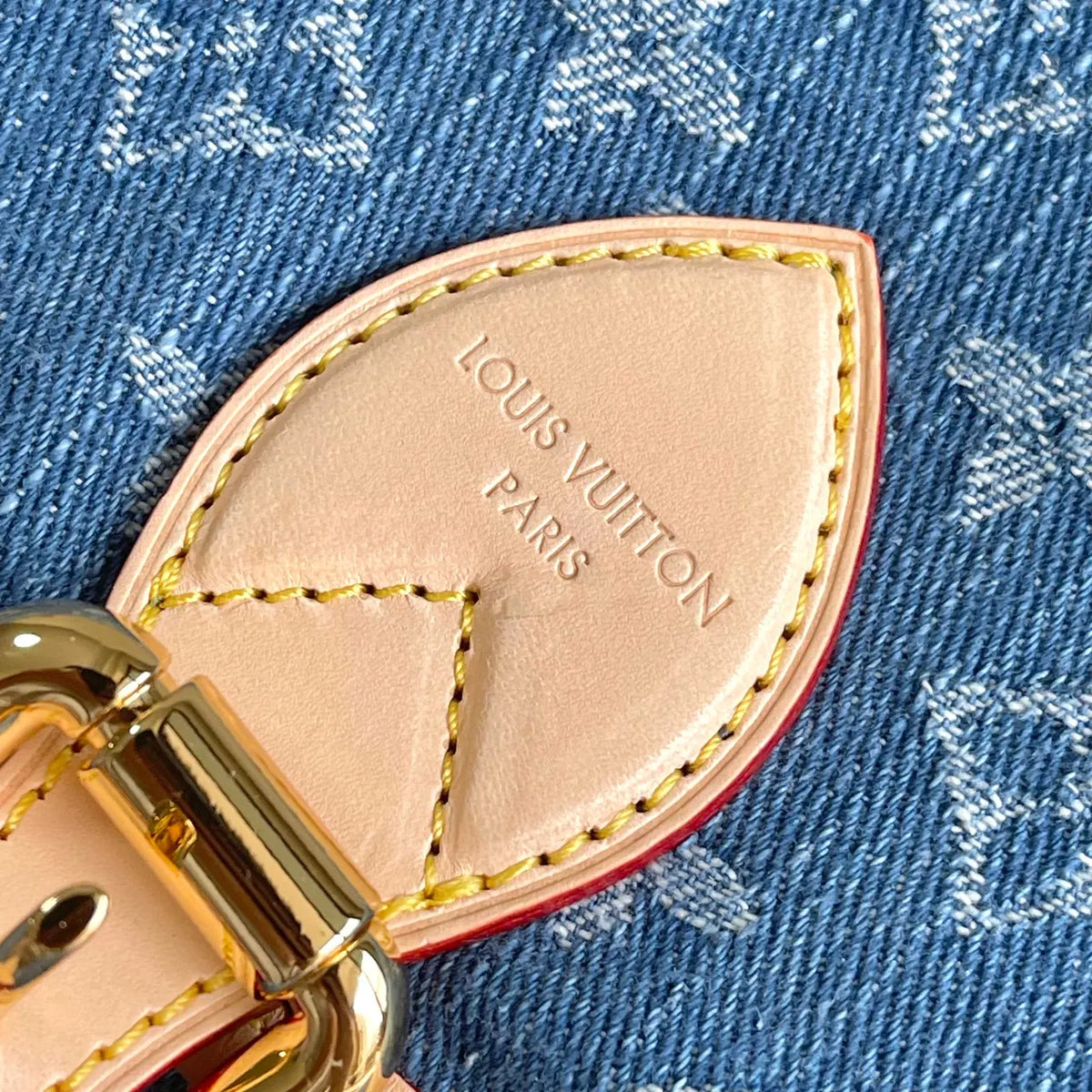 Louis Vuitton Denim Satchel - Hình 4