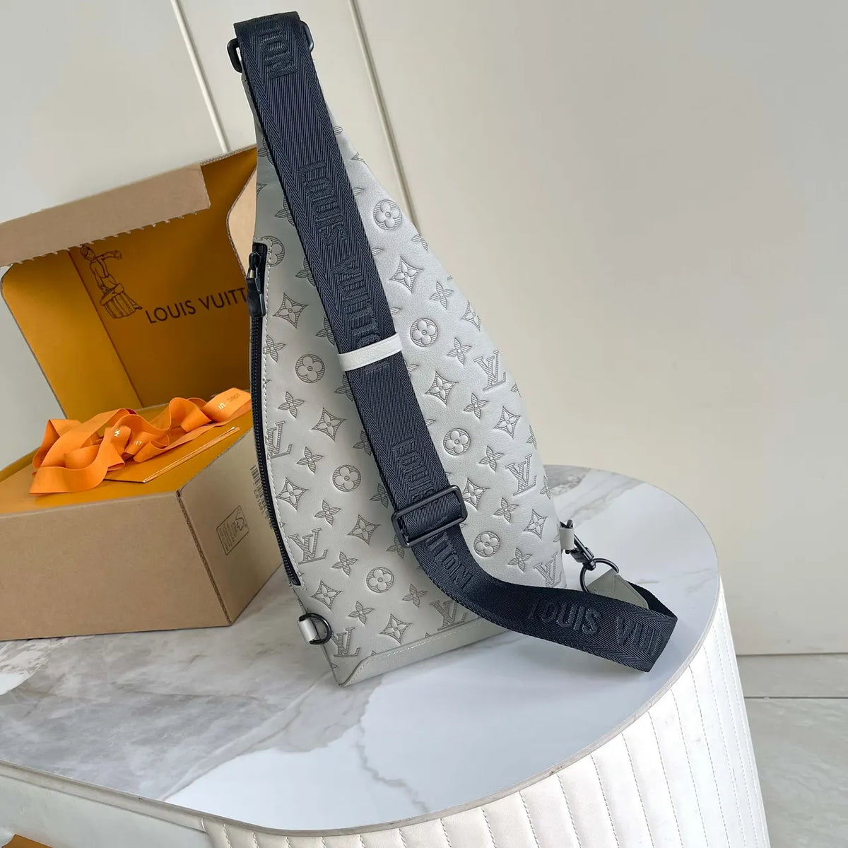 LV Gray Monogram Sling Bag