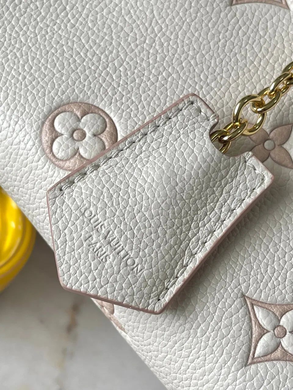 LV Cream Empreinte Pink Bag - Hình 6