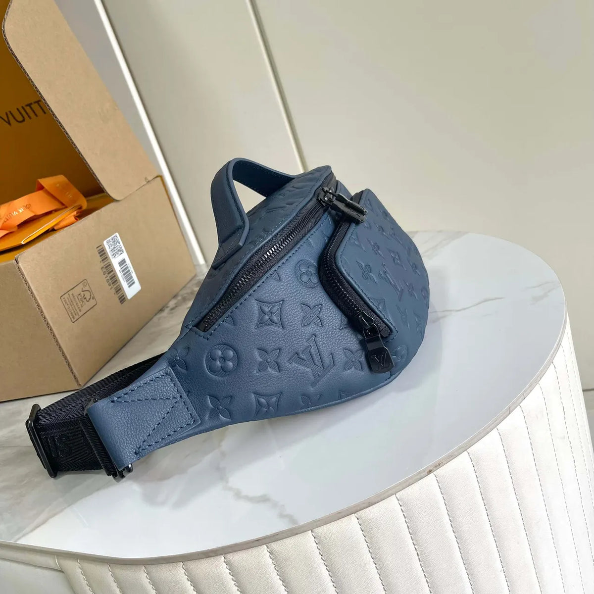 LV Blue Monogram Belt Bag - Hình 2