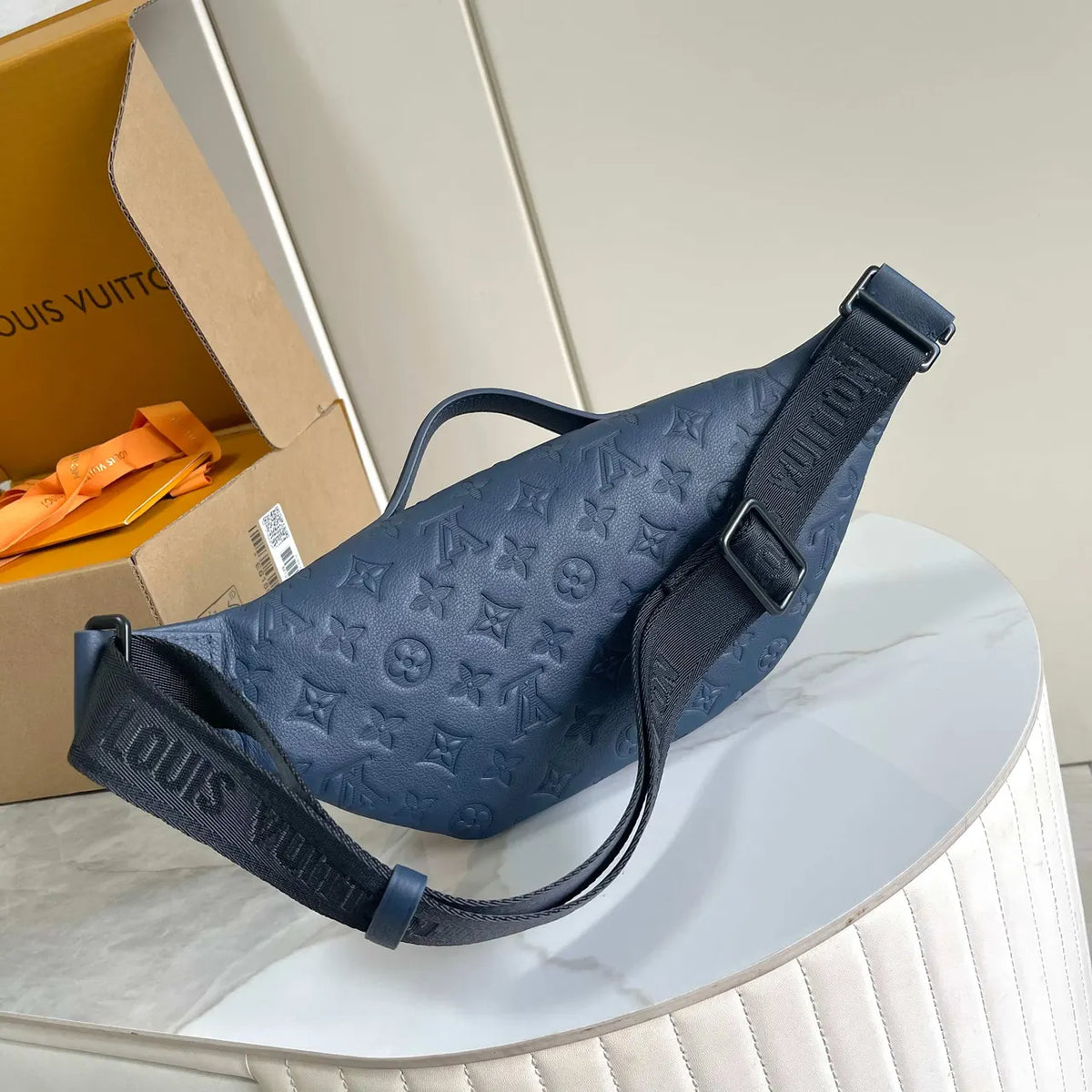 LV Blue Monogram Belt Bag